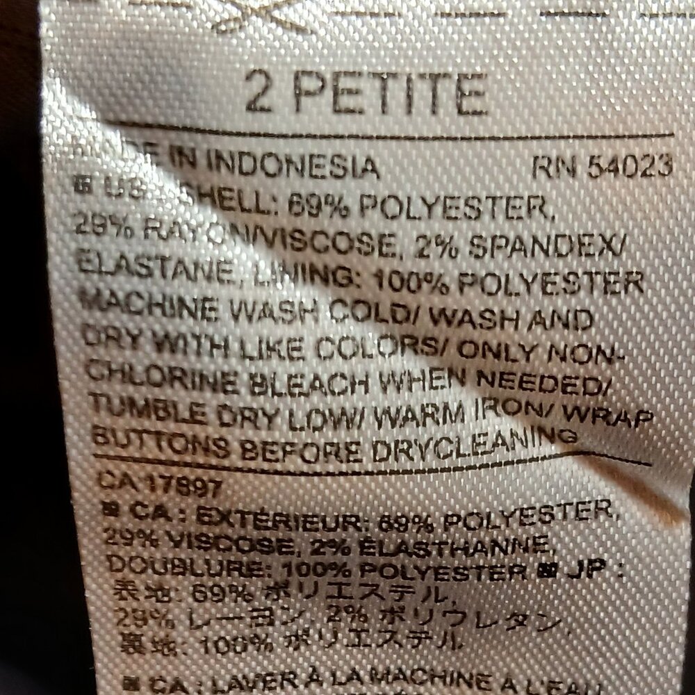 BANANA REPUBLIC Classic Black Tailored Blazer - Like New - Picture 11 of 11